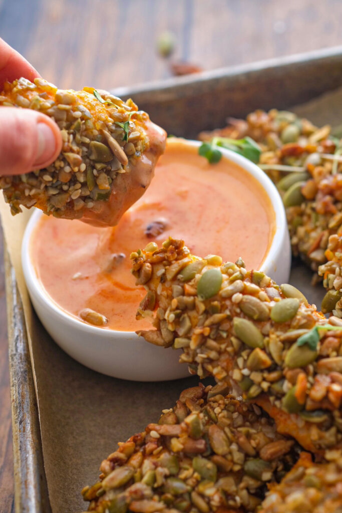 pumpkin seed crusted chicken dipping sauce
