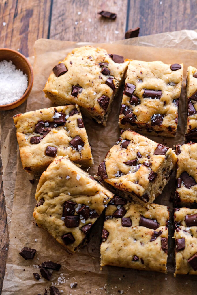Vegan sweet potato blondies