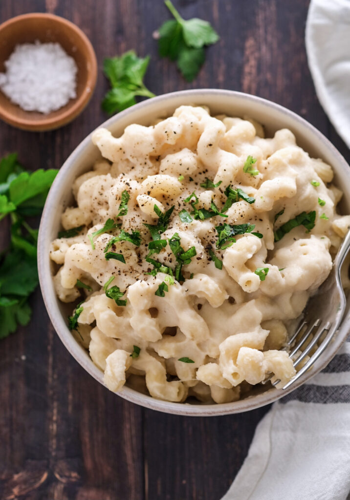 Vegan cauliflower Mac and cheese