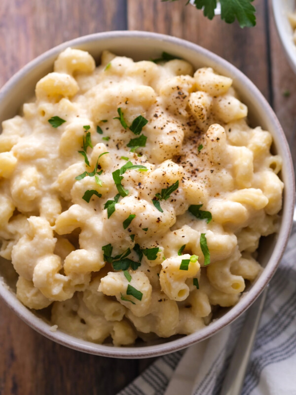 Vegan cauliflower Mac and cheese