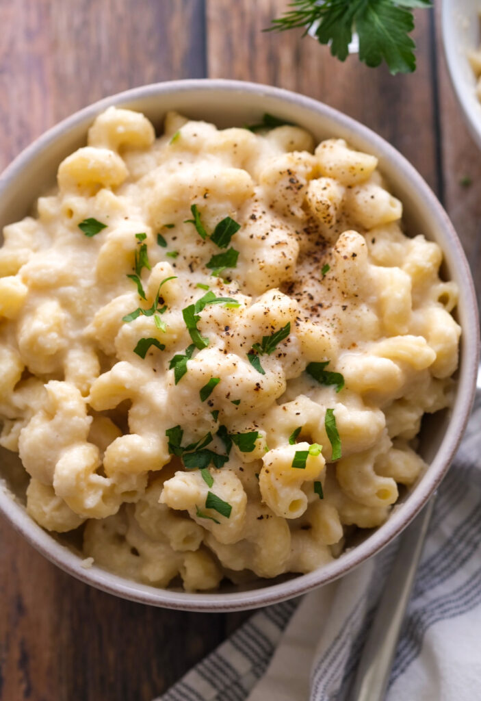 Vegan cauliflower Mac and cheese