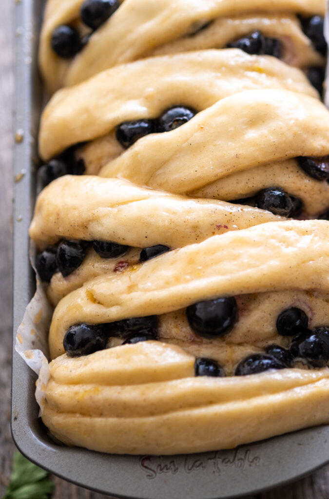 Vegan Blueberry Cardamom Pull Apart Bread