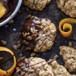 orange scented oatmeal cookies with toasted pumpkin seeds