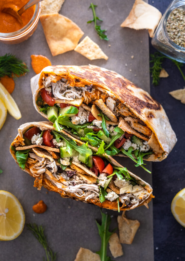 Greek Crunchwrap Supreme 
