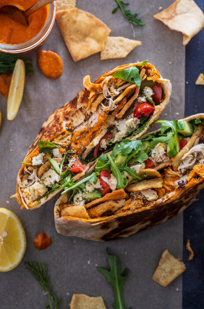 Greek Crunchwrap Supreme 
