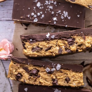 vegan chickpea cookie dough bars