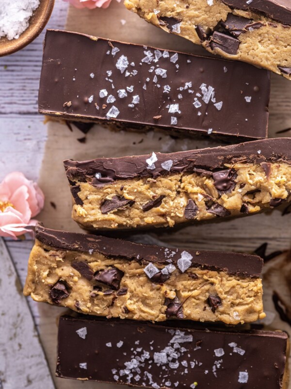 vegan chickpea cookie dough bars