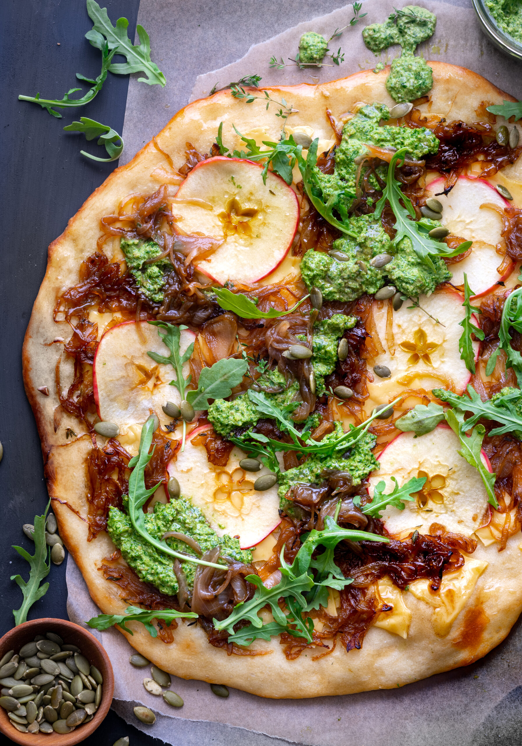 Apple flatbread