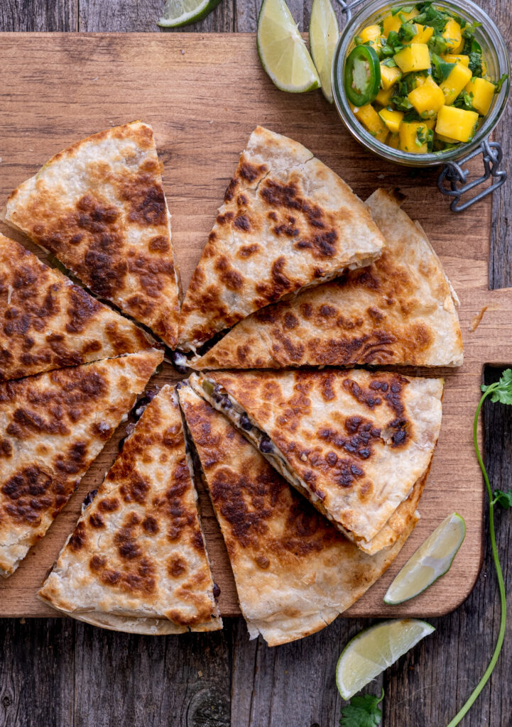 Vegan black bean quesadilla  recipe