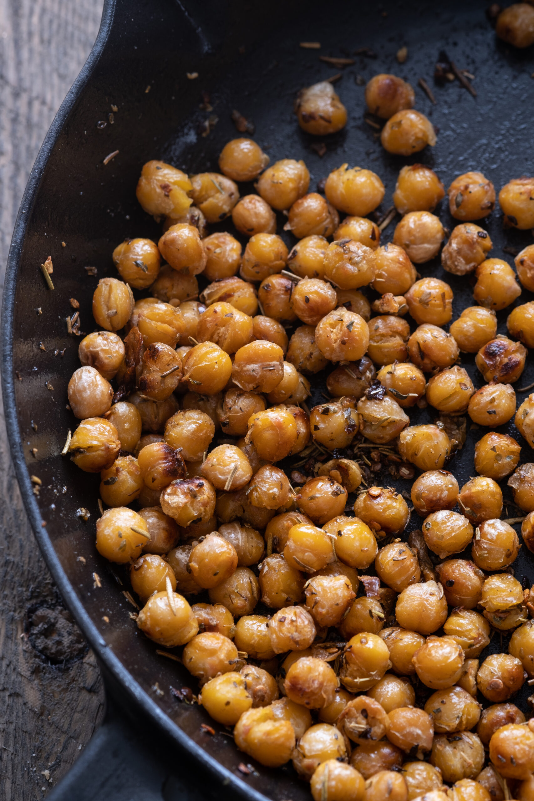 Crispy chickpeas
