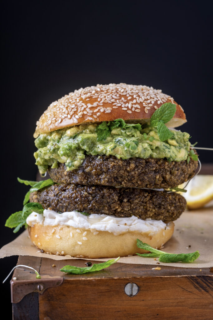 Moroccan Spiced Lentil Burgers