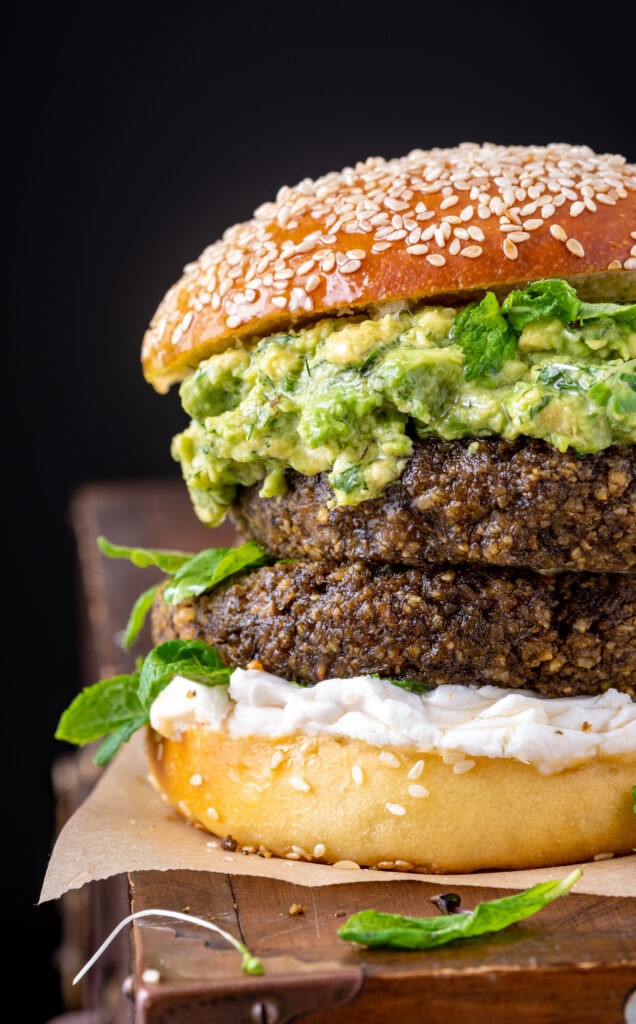 Moroccan Spiced Lentil Burgers
