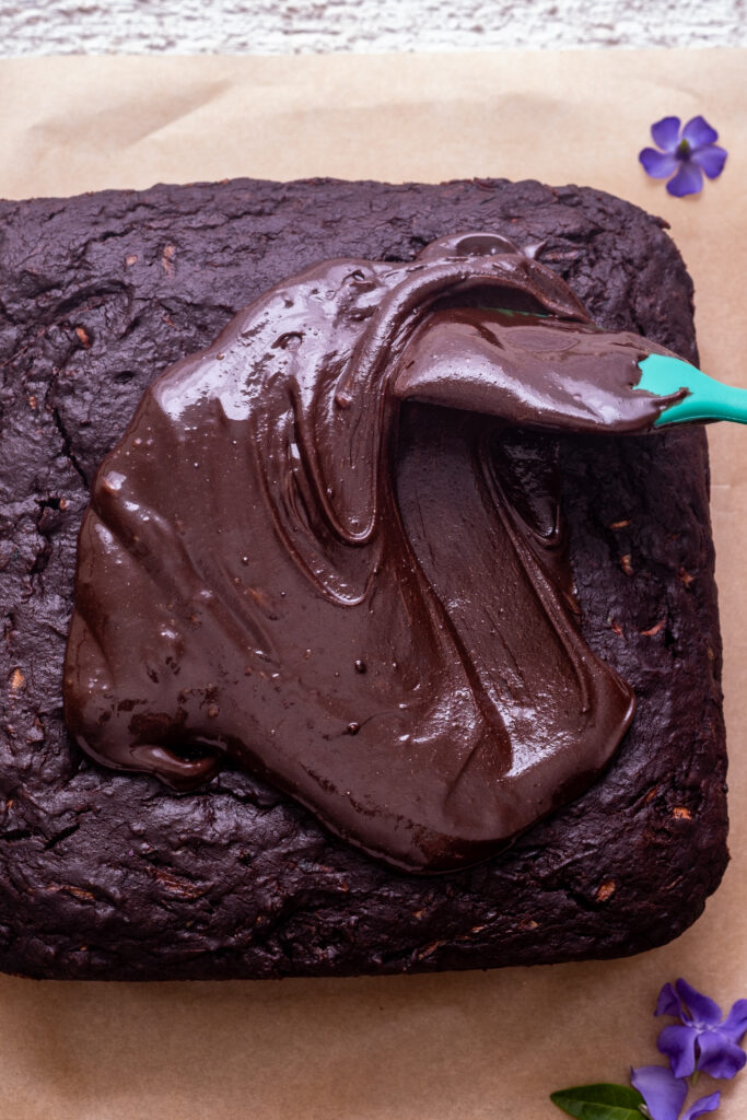vegan chocolate zucchini snack cake