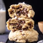 vegan chickpea chocolate chip cookies