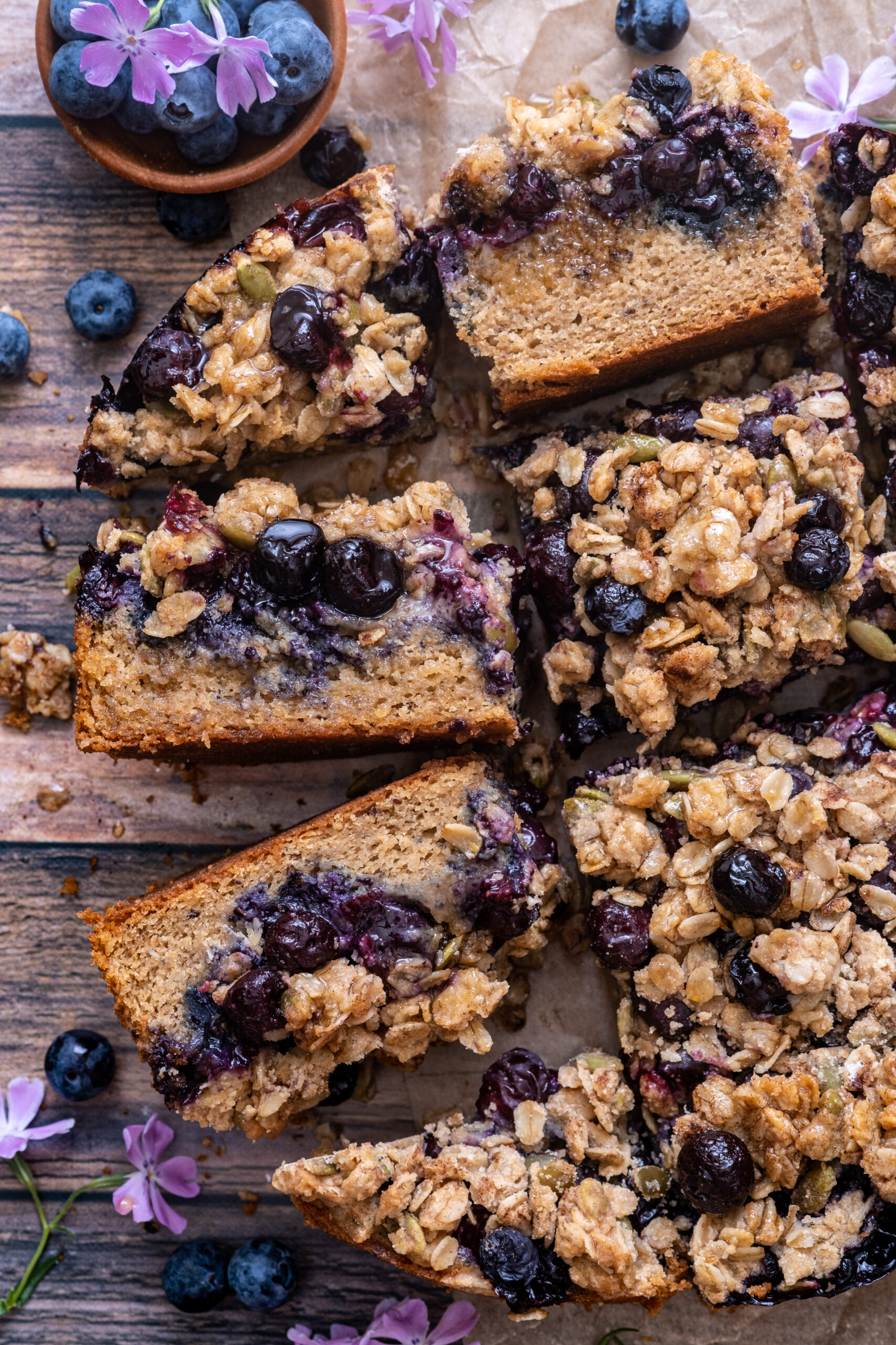 whole wheat blueberry buckle