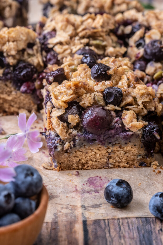 Whole wheat blueberry buckle