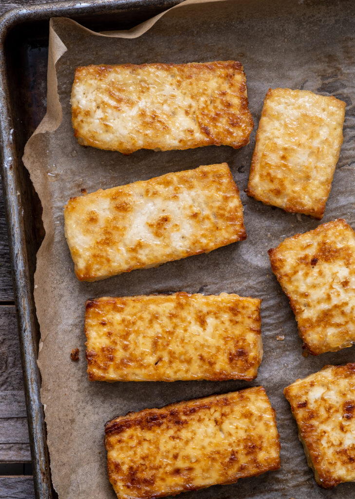 Crispy miso Marinated Tofu