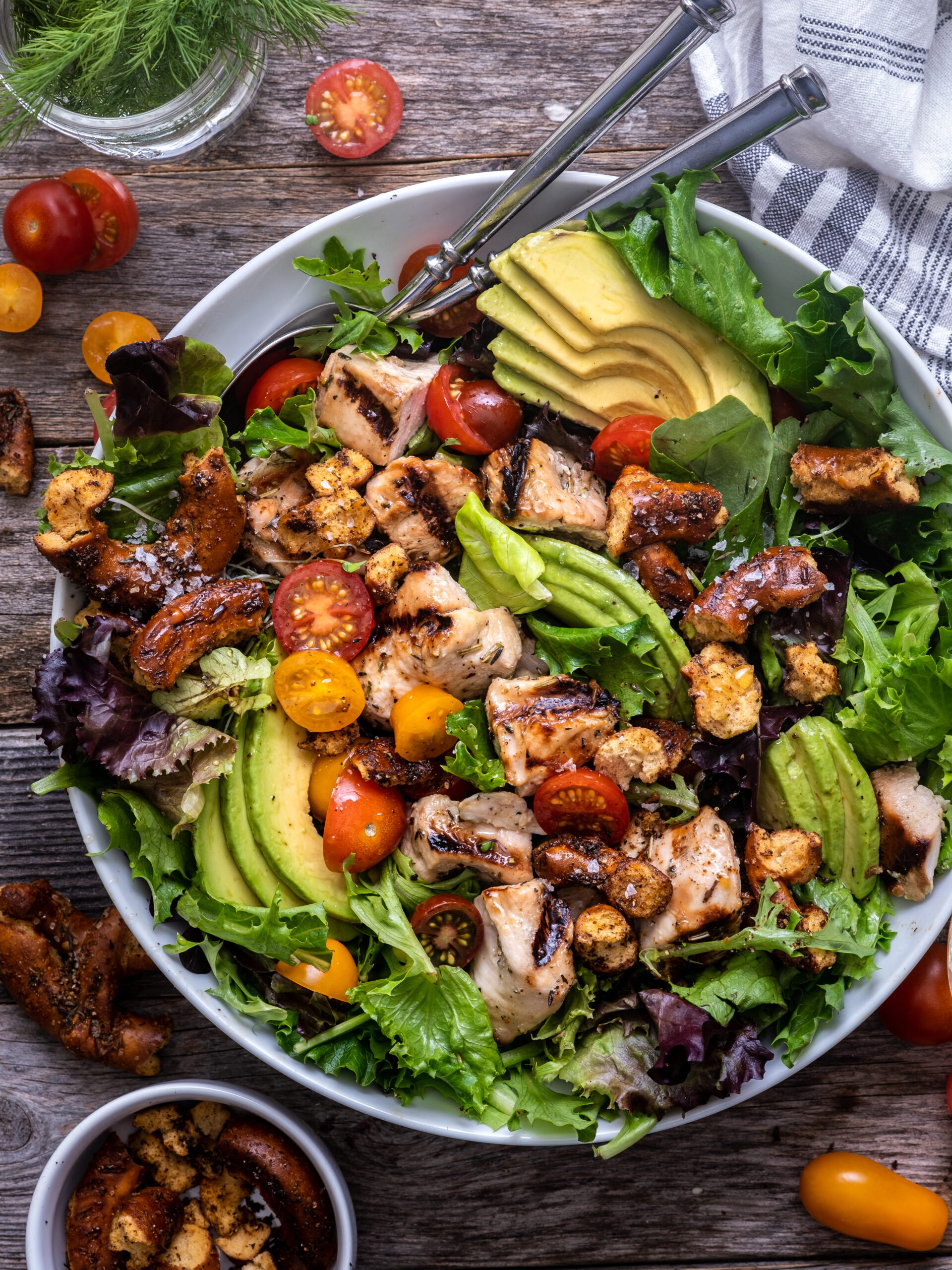 grilled honey mustard chicken salad