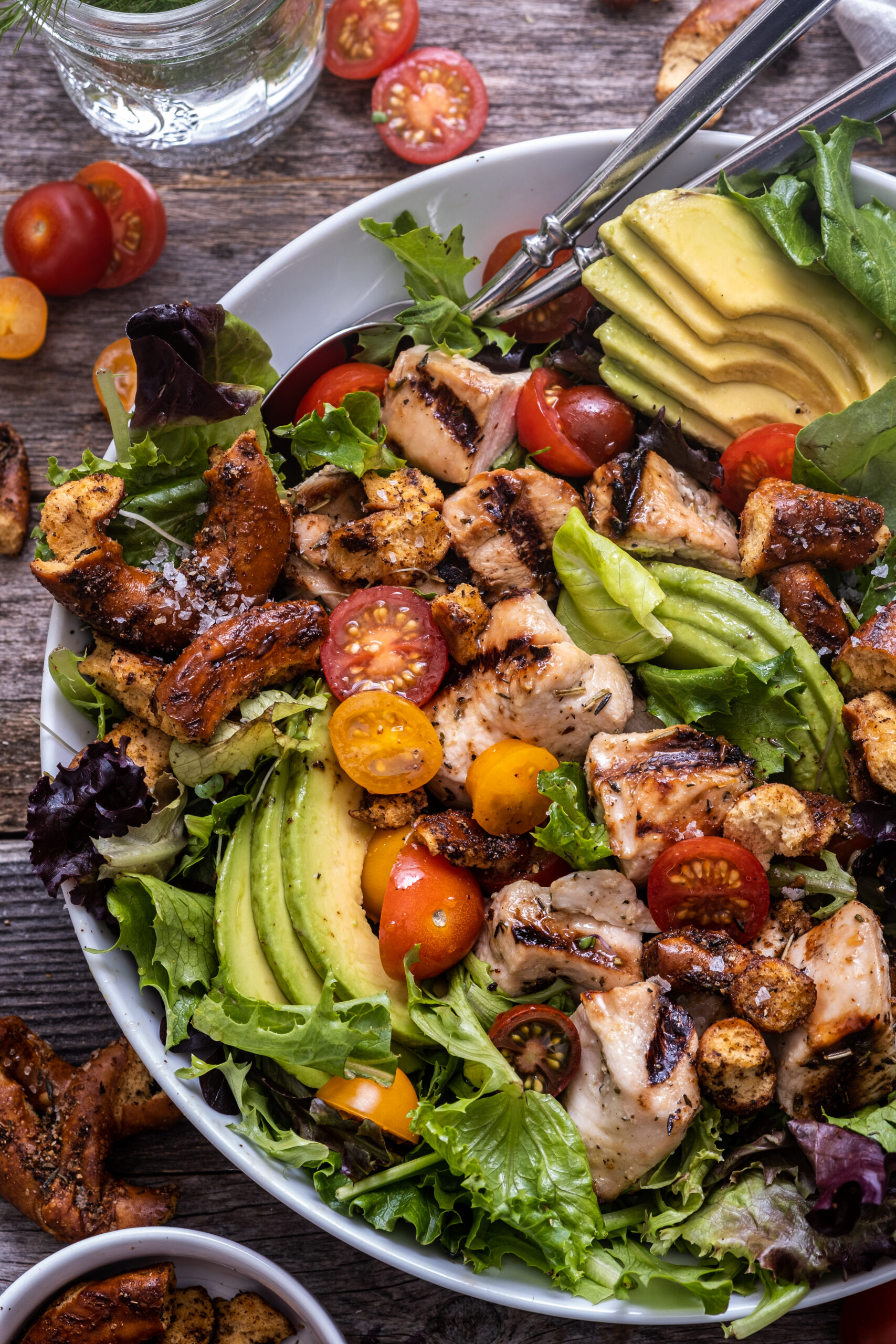 grilled honey mustard chicken salad