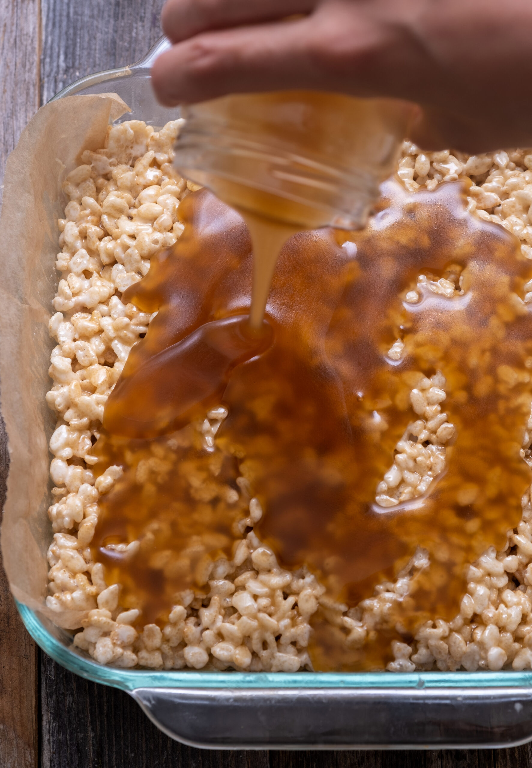 Vegan Salted Caramel Rice Krispie Treats