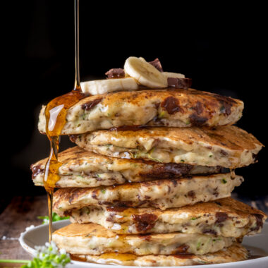 vegan zucchini bread pancakes