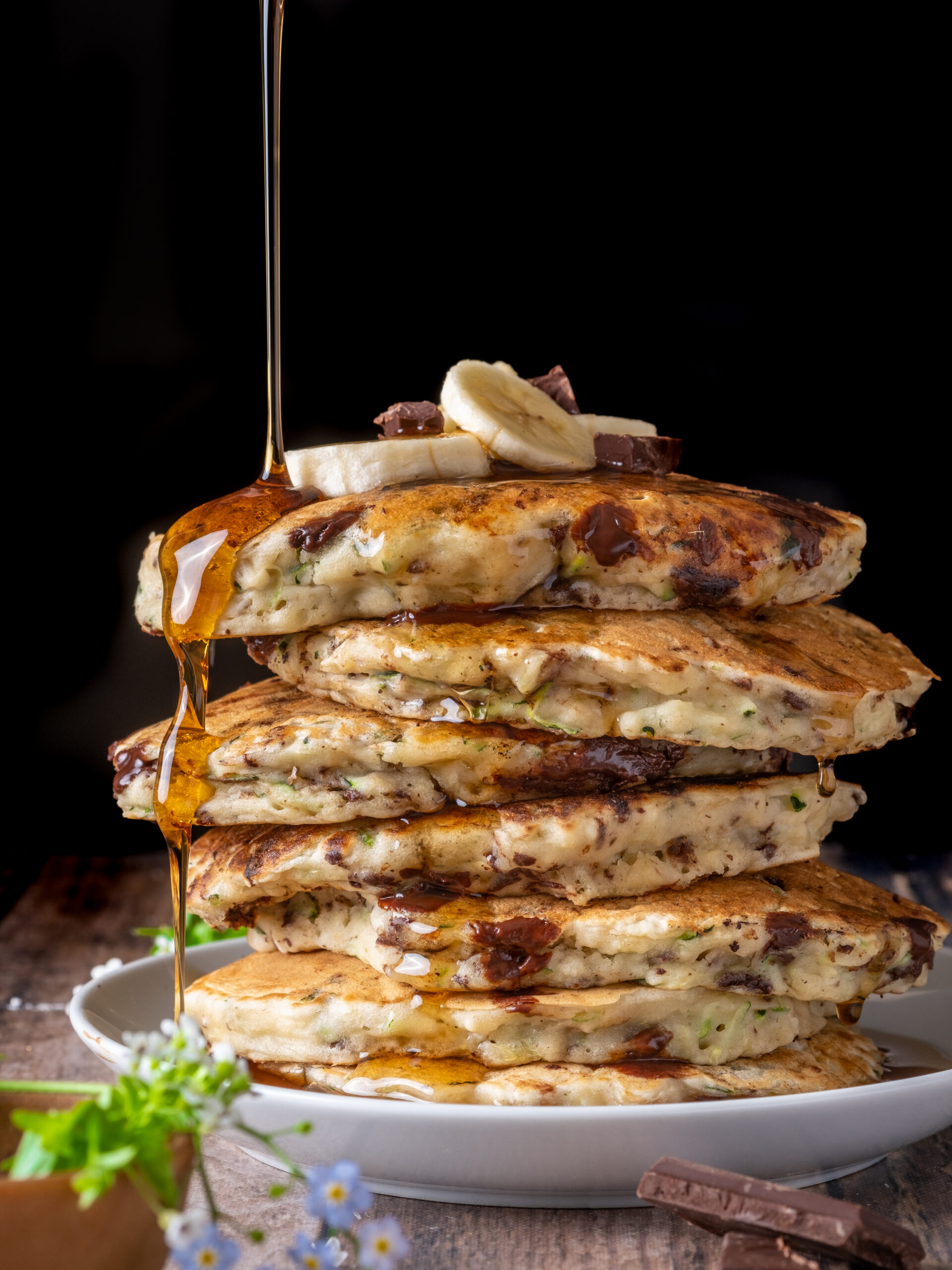 vegan zucchini bread pancakes