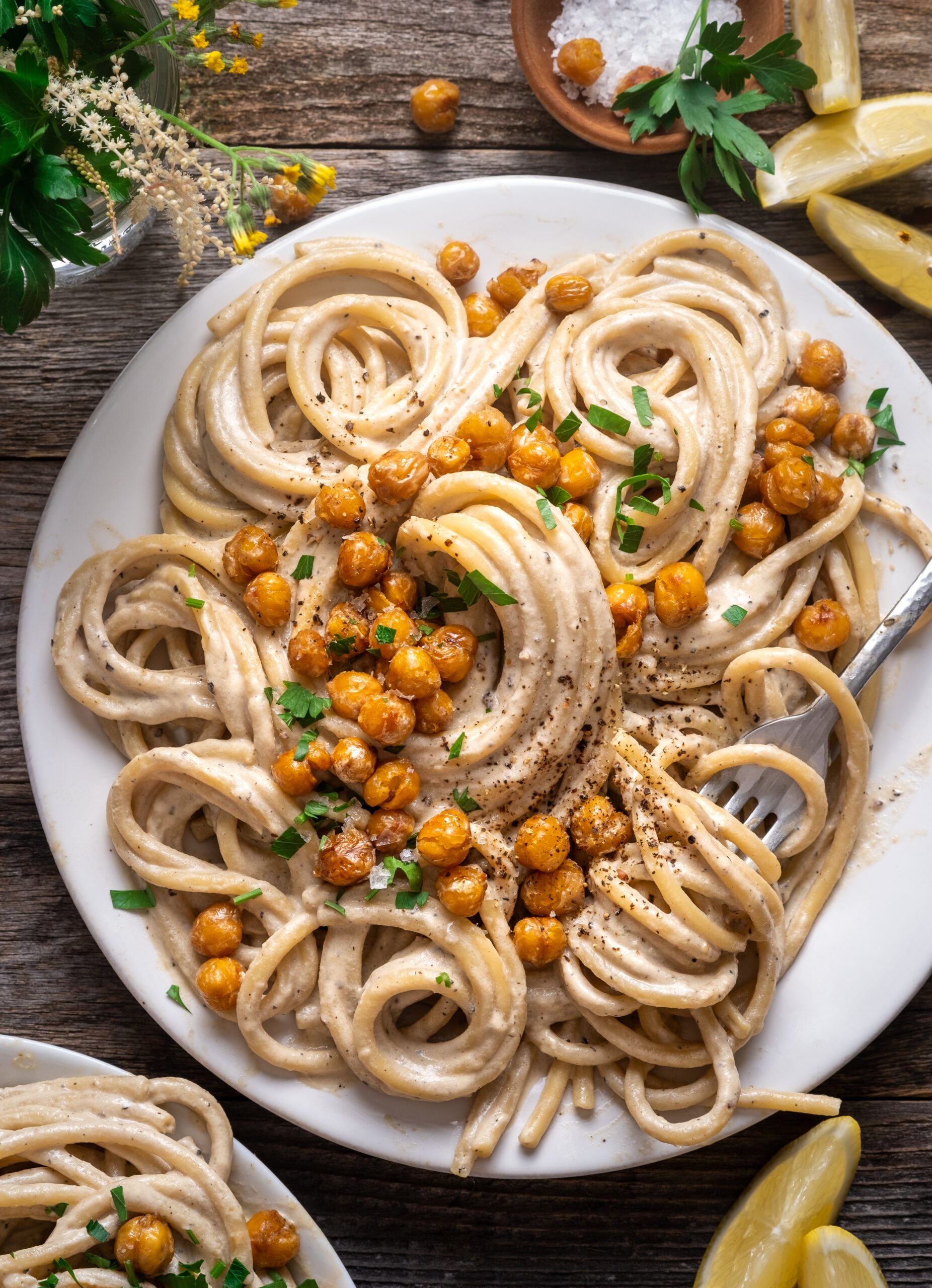 vegan cacio e pepe (nut free)