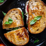Vegan herbed ricotta grilled cheese