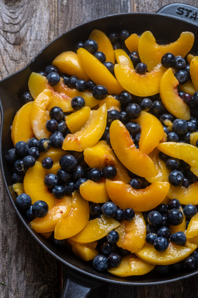 Blueberry Peach Crumble recipe