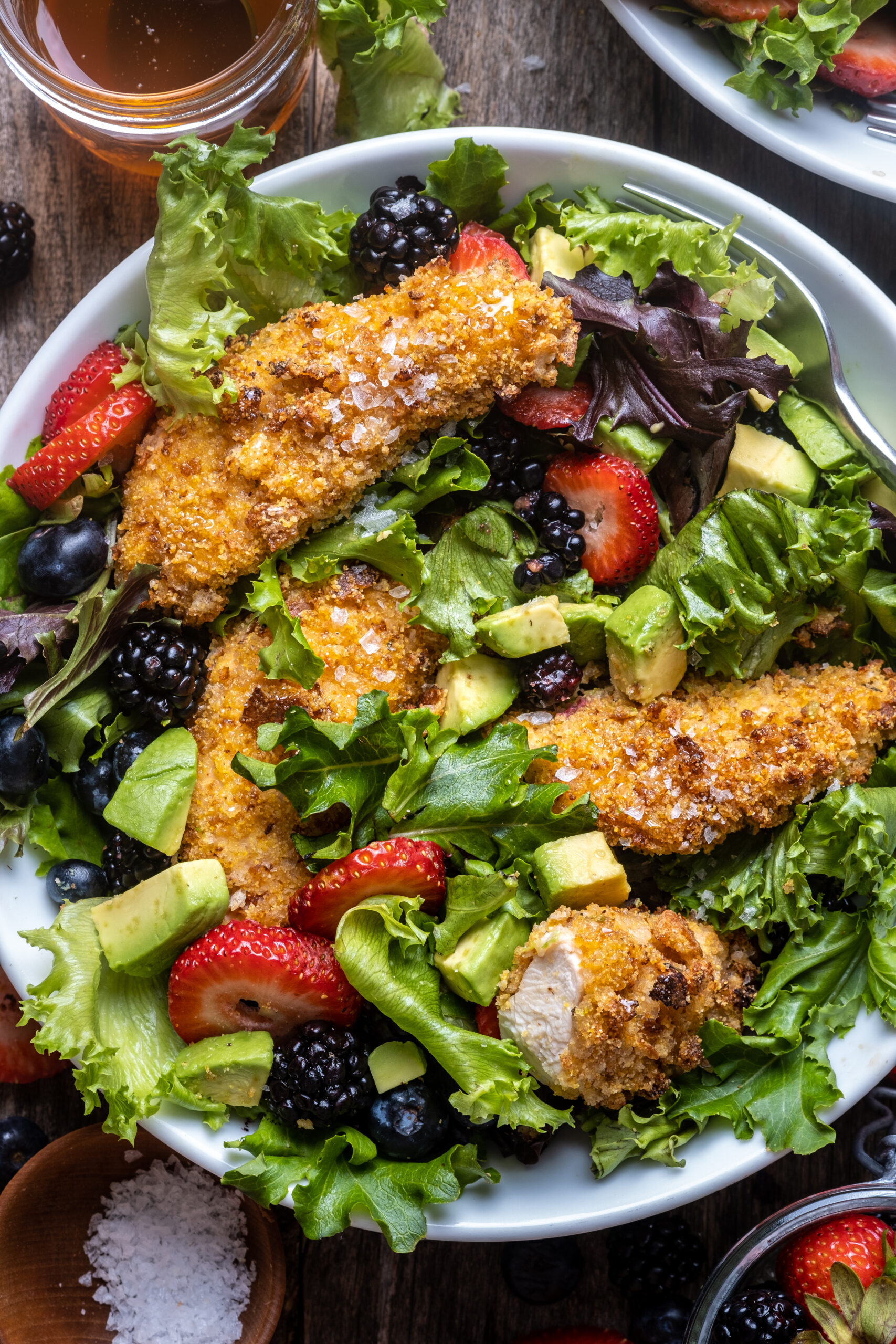 Cornmeal Crusted Chicken Salad