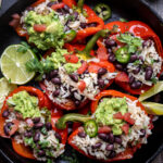 Black bean stuffed peppers