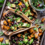 Chimichurri Black Bean Breakfast Tacos