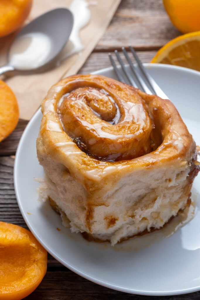 Orange Apricot Sticky Buns