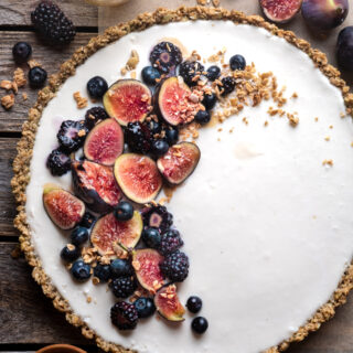 salted maple granola fig tart