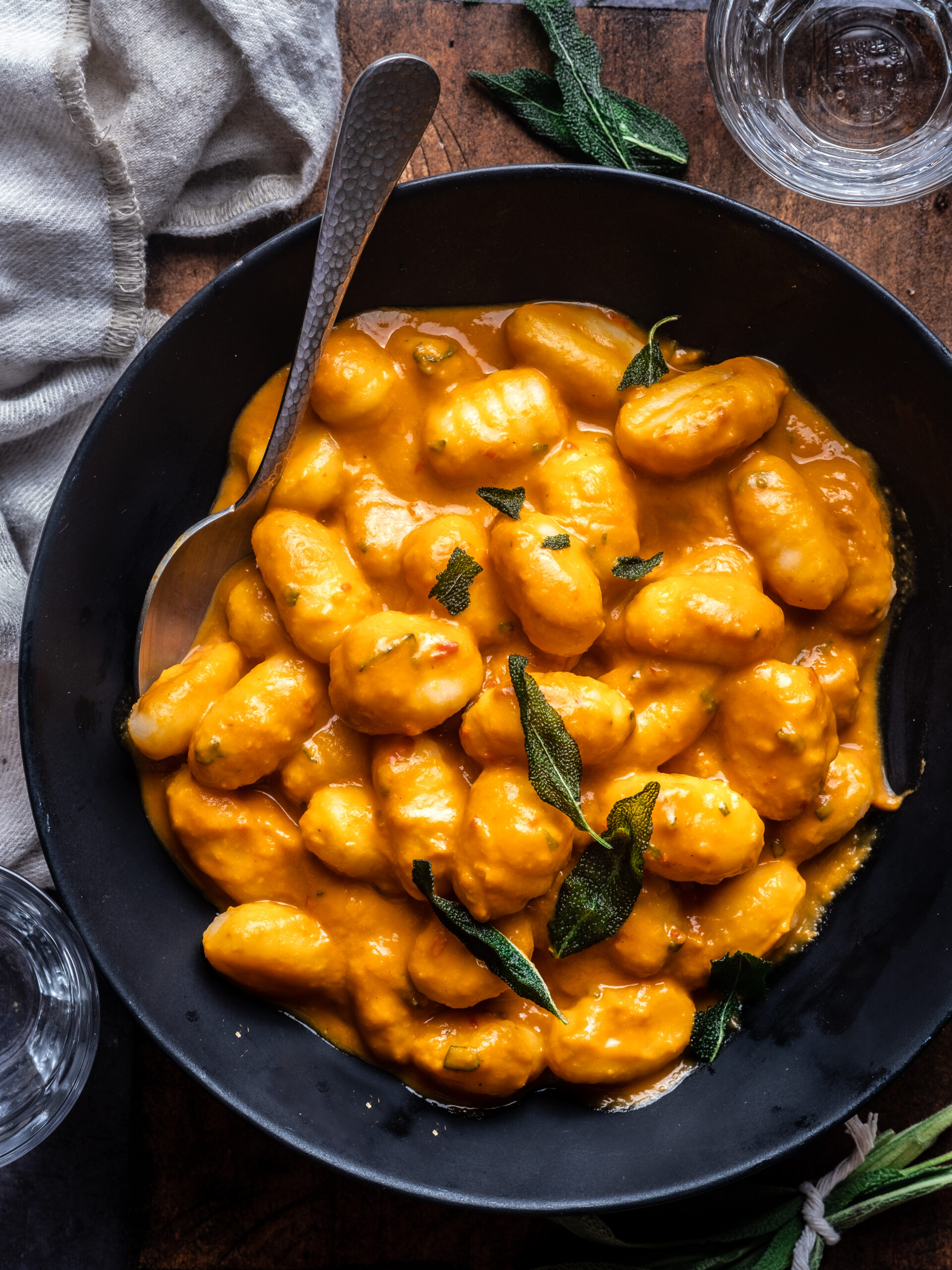 creamy pumpkin gnocchi
