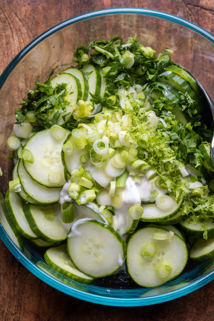 Creamy Coconut Cucumber Salad