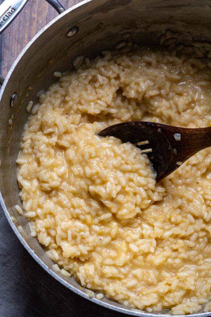 Lemon Risotto with Herb Roasted Chickpea