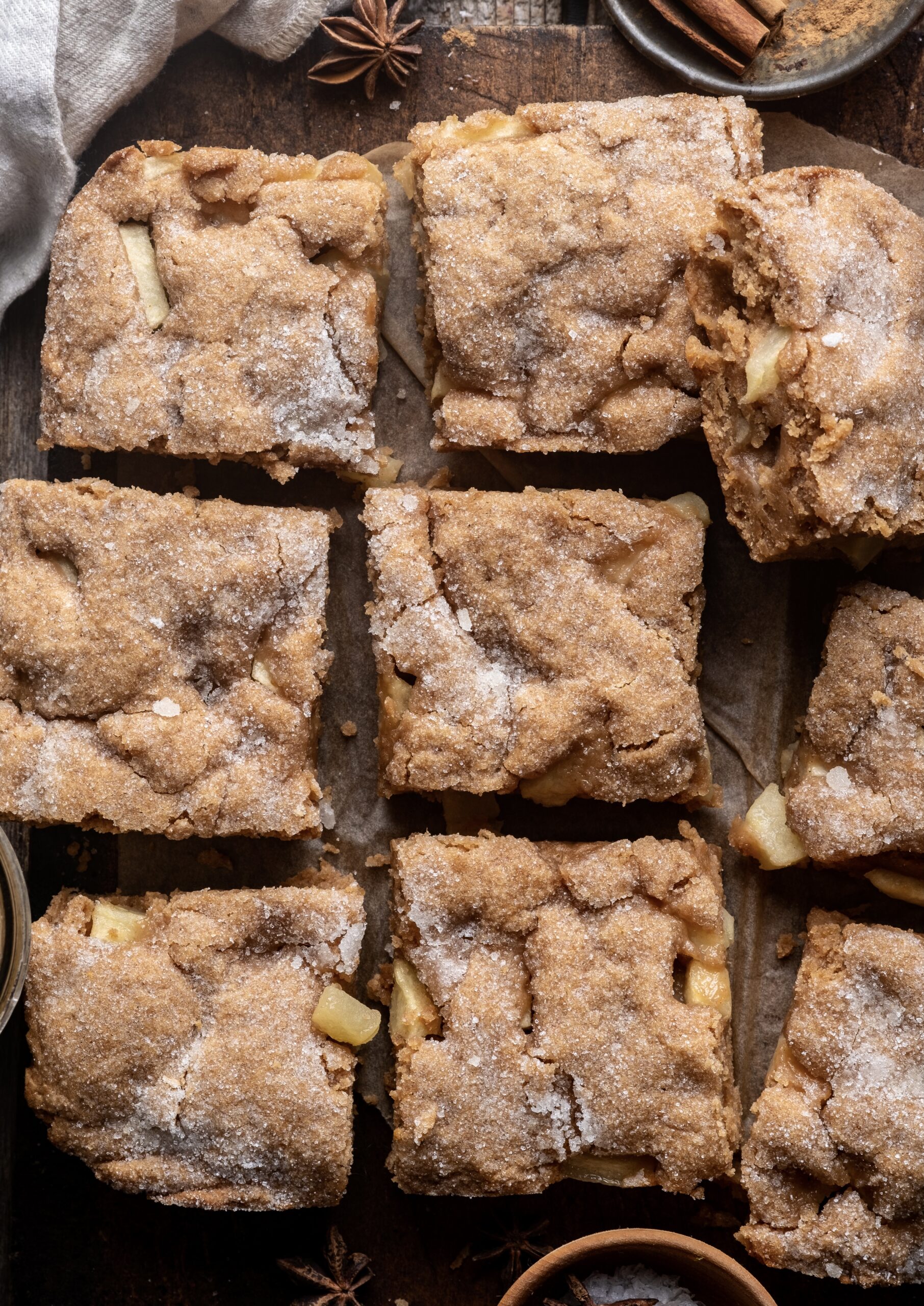 Vegan apple butter blondies 