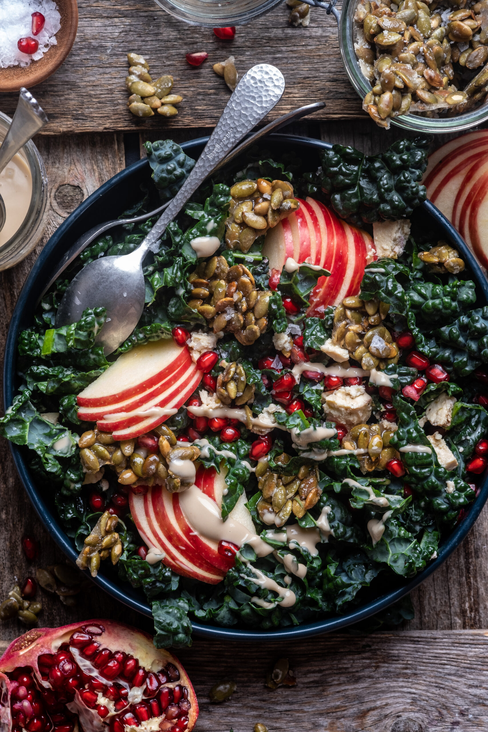 Tahini Honey Crisp Apple Salad