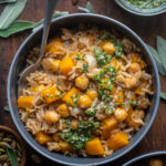 Butternut Squash Baked Rice with Sage Pesto