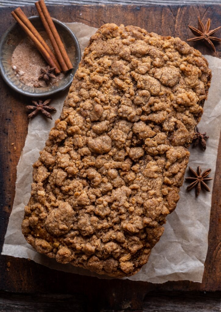 Chocolate chip Pumpkin Streusel bread
