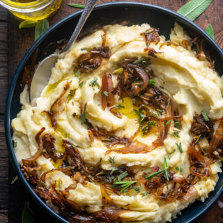 Olive oil and herb mashed potatoes