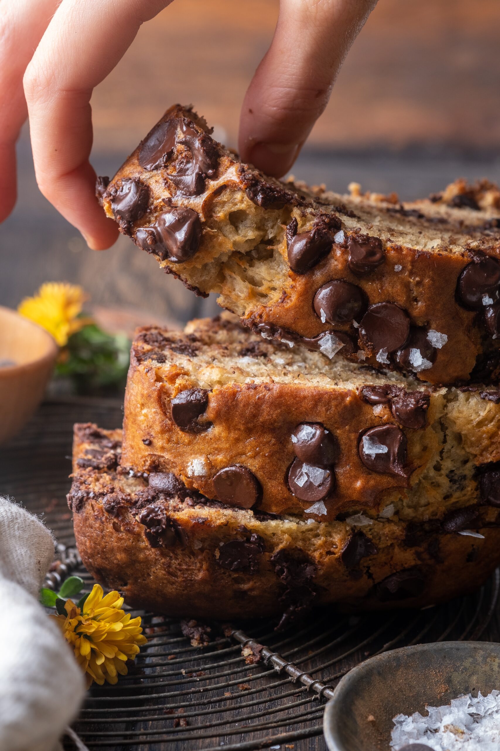 Miso Chocolate Chip Banana Bread