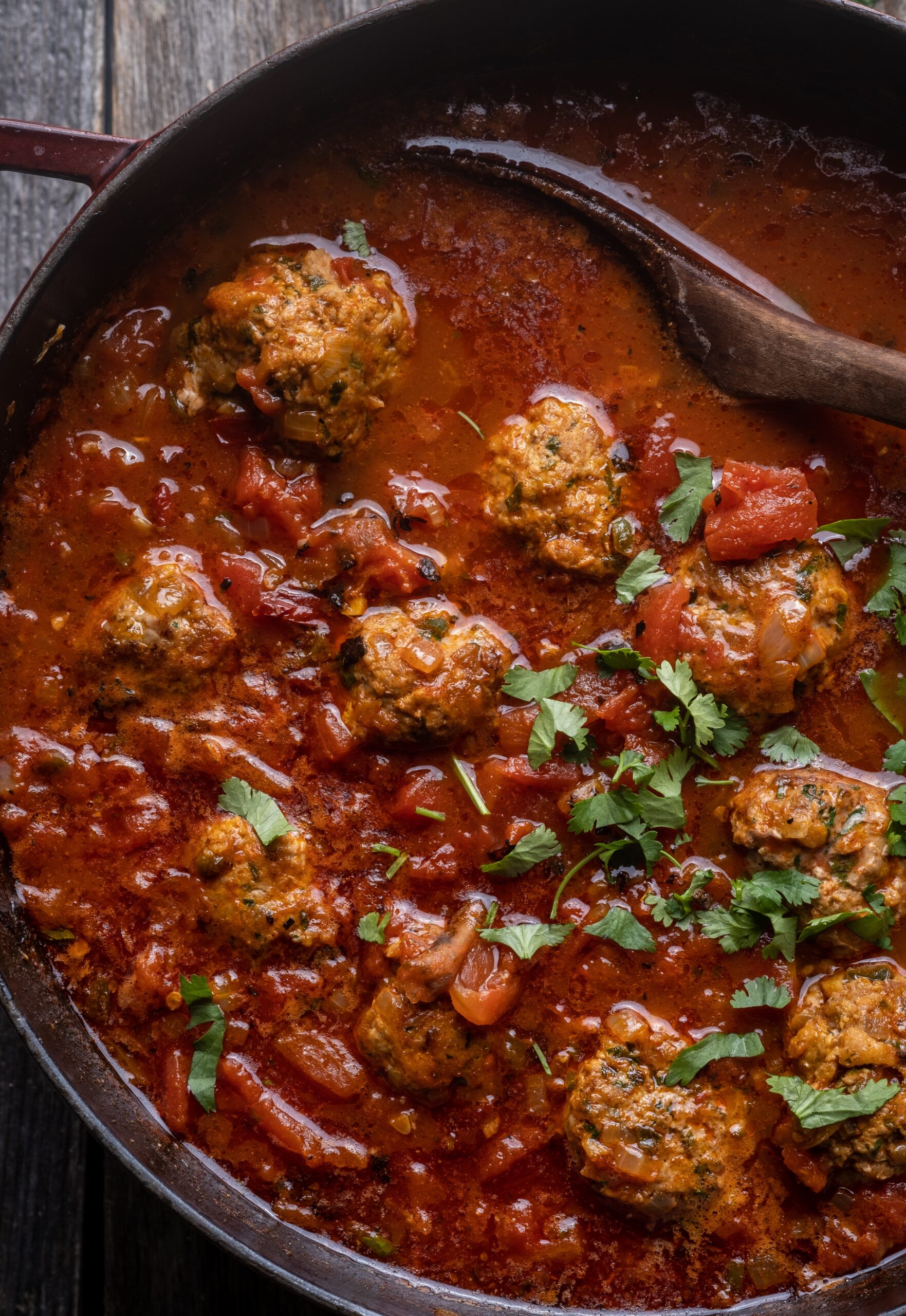 Smoky chipotle meatball tortilla soup