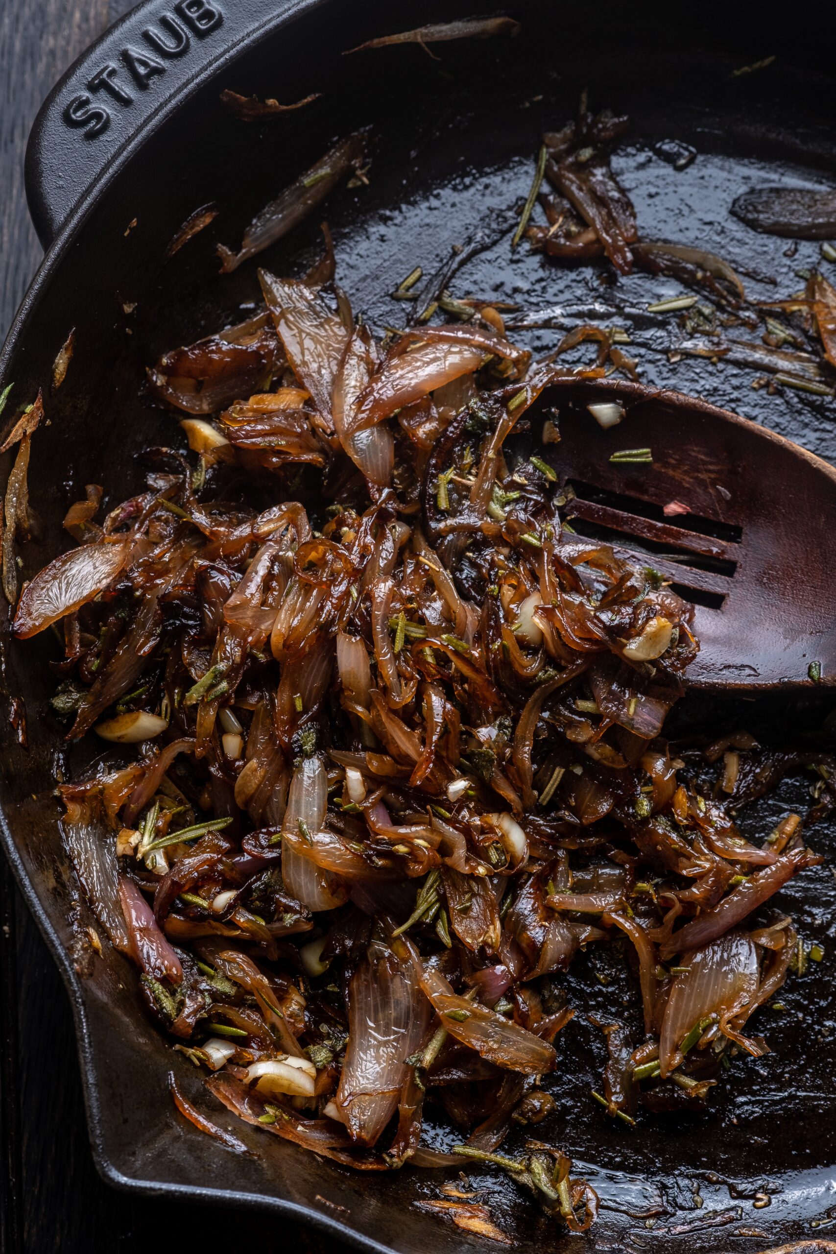 Caramelized shallots