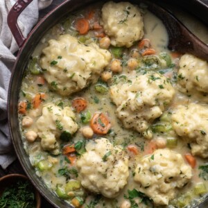 Chickpea and dumpling soup