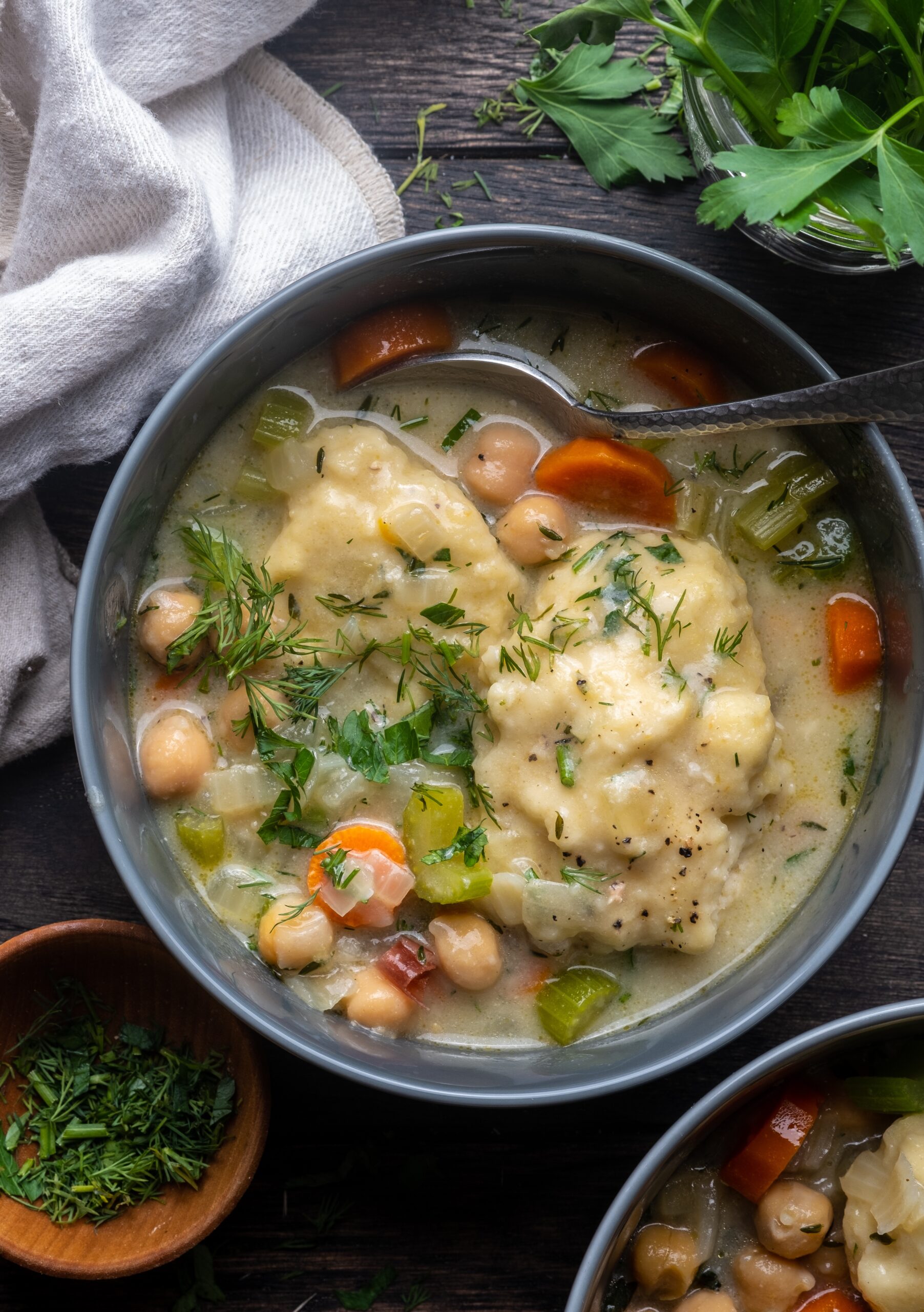 Chickpea and Dumpling Soup