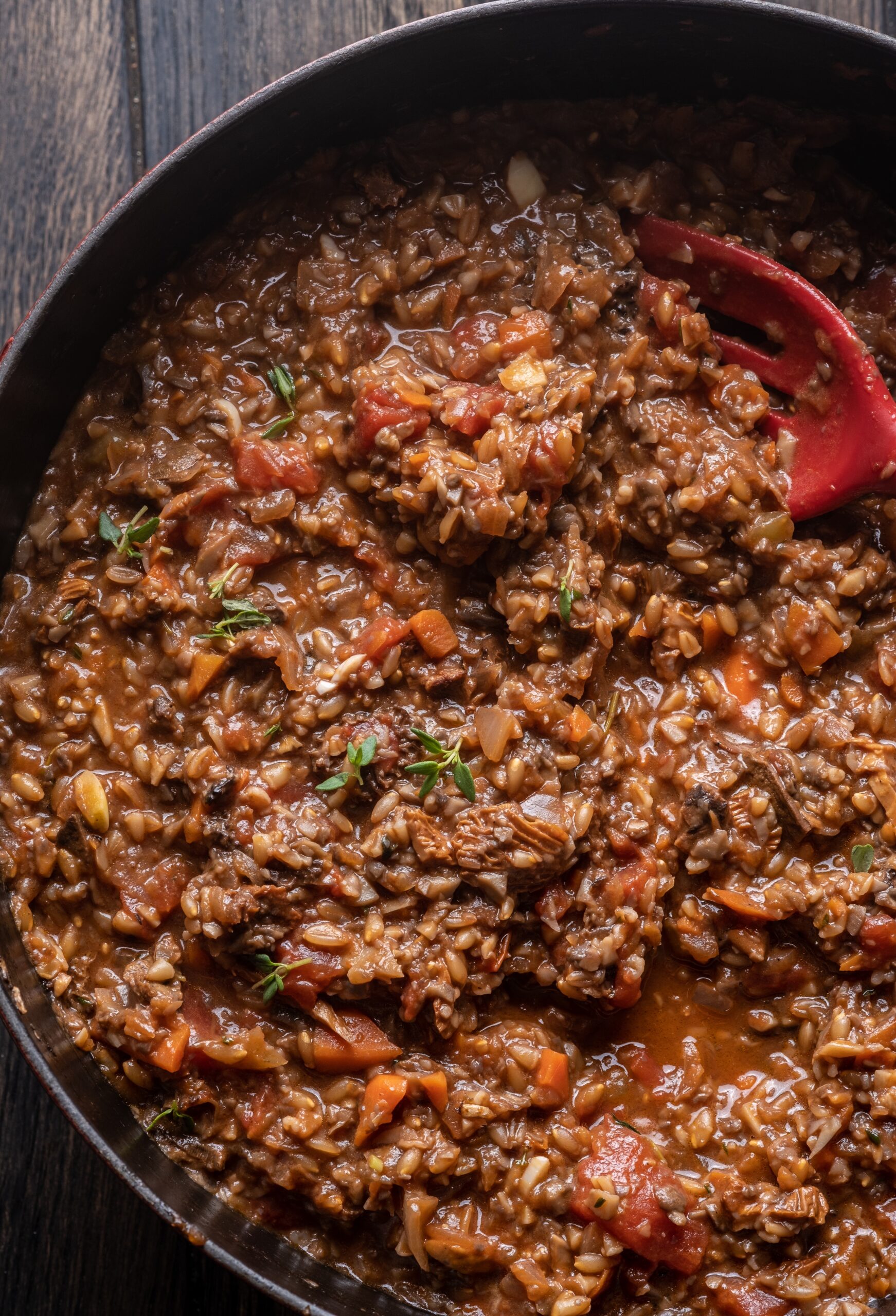 Mushroom and Farro Ragu