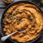 Miso mashed sweet potatoes