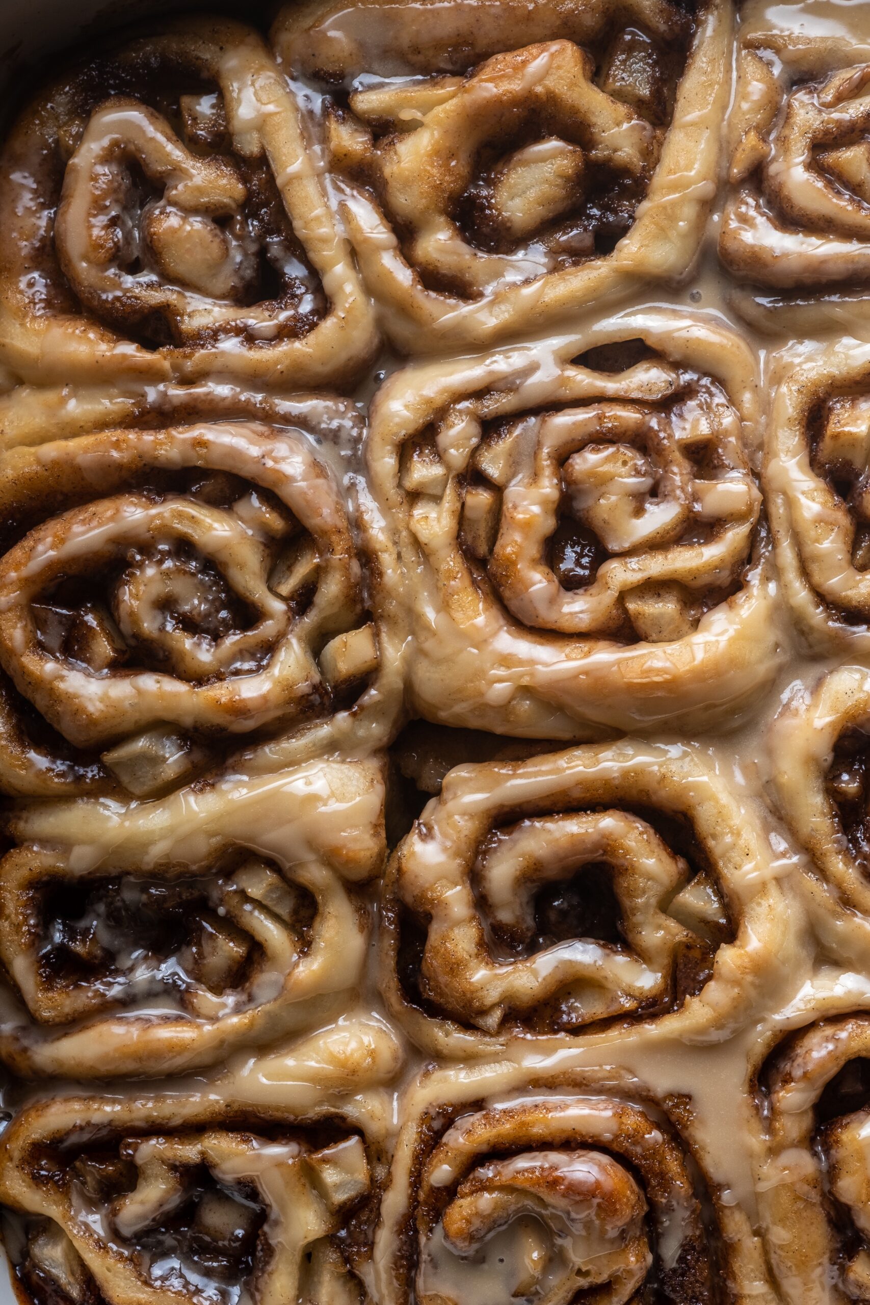 Spiced Pear Cinnamon Rolls